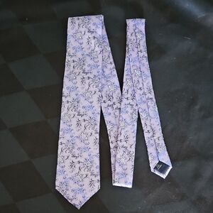 Paul Fredrick Lavender Floral Tie